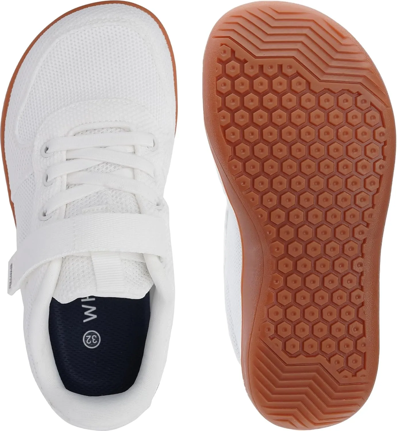 WHITIN Little/Big Kids Minimalist Barefoot Shoes   Zero Drop   Wide Sneaker for Boys/Girls