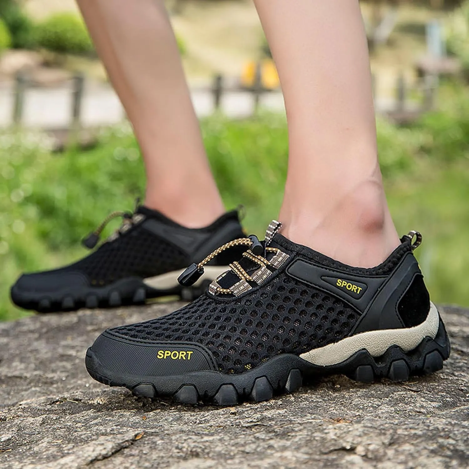 Women's Fashion Sneaker Non Slip Breathable Lightweight Comfortable Lace Up Sneakers for Women Walking Shoes Womens Loafer Sneakers Mens Waterproof Sneakers
