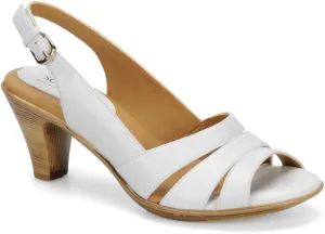 Women's Neima White Velvet Sheep Nappa Sandal 8.5 M (B)