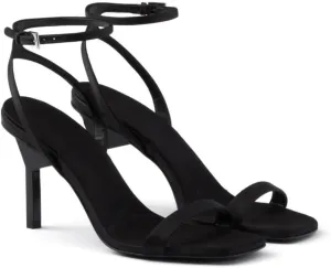 Women's Open Toe High Heel Sandals Slingback Strappy Heels Satin Stiletto Pumps Sexy Dress Shoes for Party Wedding Prom