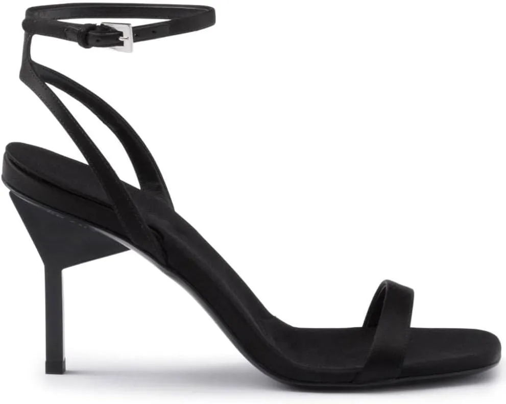 Women's Open Toe High Heel Sandals Slingback Strappy Heels Satin Stiletto Pumps Sexy Dress Shoes for Party Wedding Prom