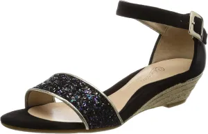 Women's Sandals, Black Platinum, 23.0 cm E