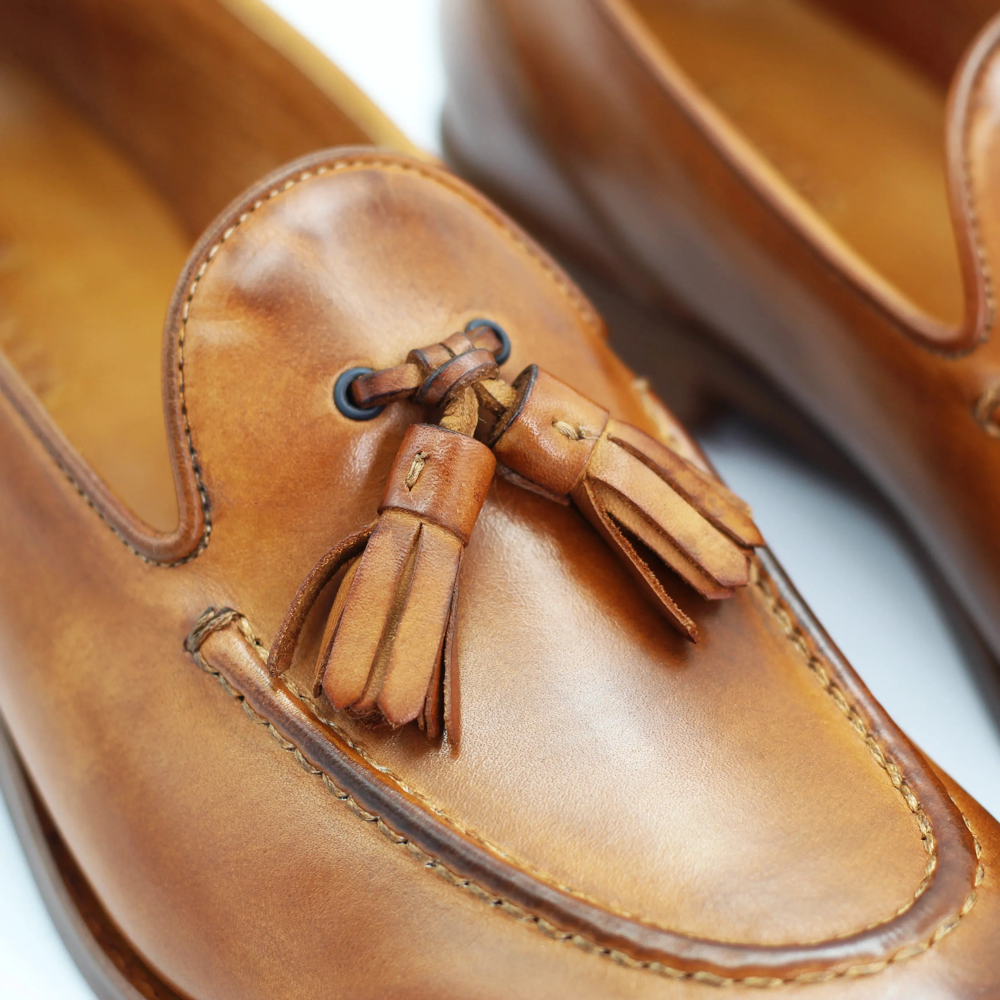 Women's tassel loafer in calf leather siena (BRD10687)