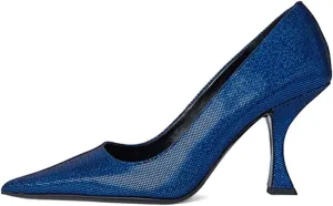 XYD Women Dress Classic Pumps Pointed Toe Mid High Flared Heels Slip On Office Lady Party Event Formal Shoes