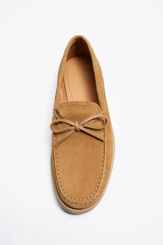 ZARA | LEATHER LOAFERS WITH TASSEL