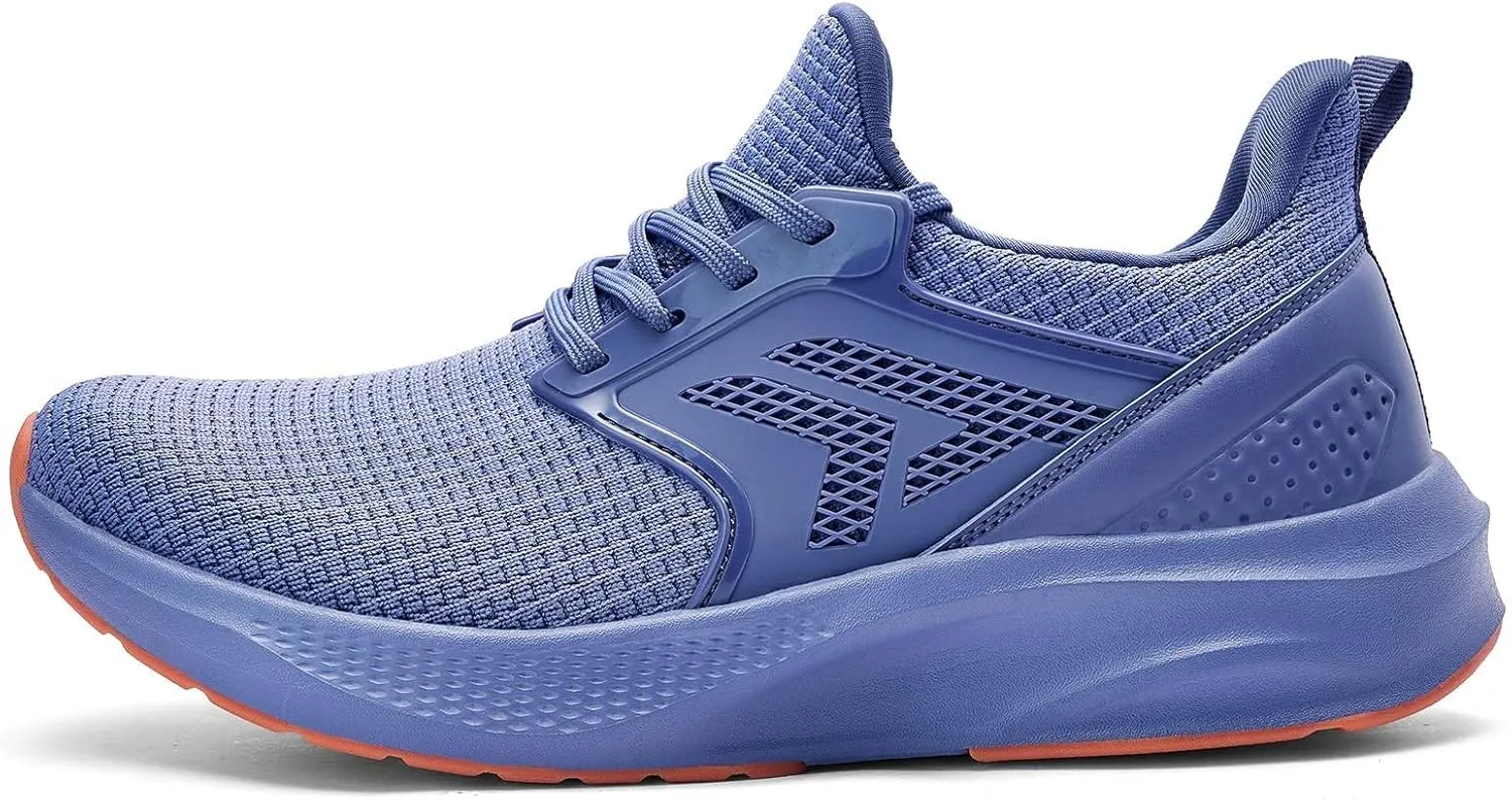 ZZS Mens White Sneaker Tennis Shoes - Slip On Running Shoes Lightweight Casual Walking Shoes for Athletic Workout Gym